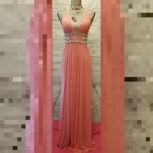 Glamour by Terani Couture Embellished Pink Prom 6